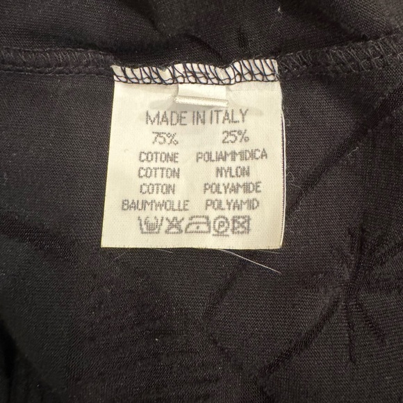 NWOT Vintage POI by Krizia Women’s Black Sheer Detail Long Sleeve Top. Size 6 - Picture 7 of 9